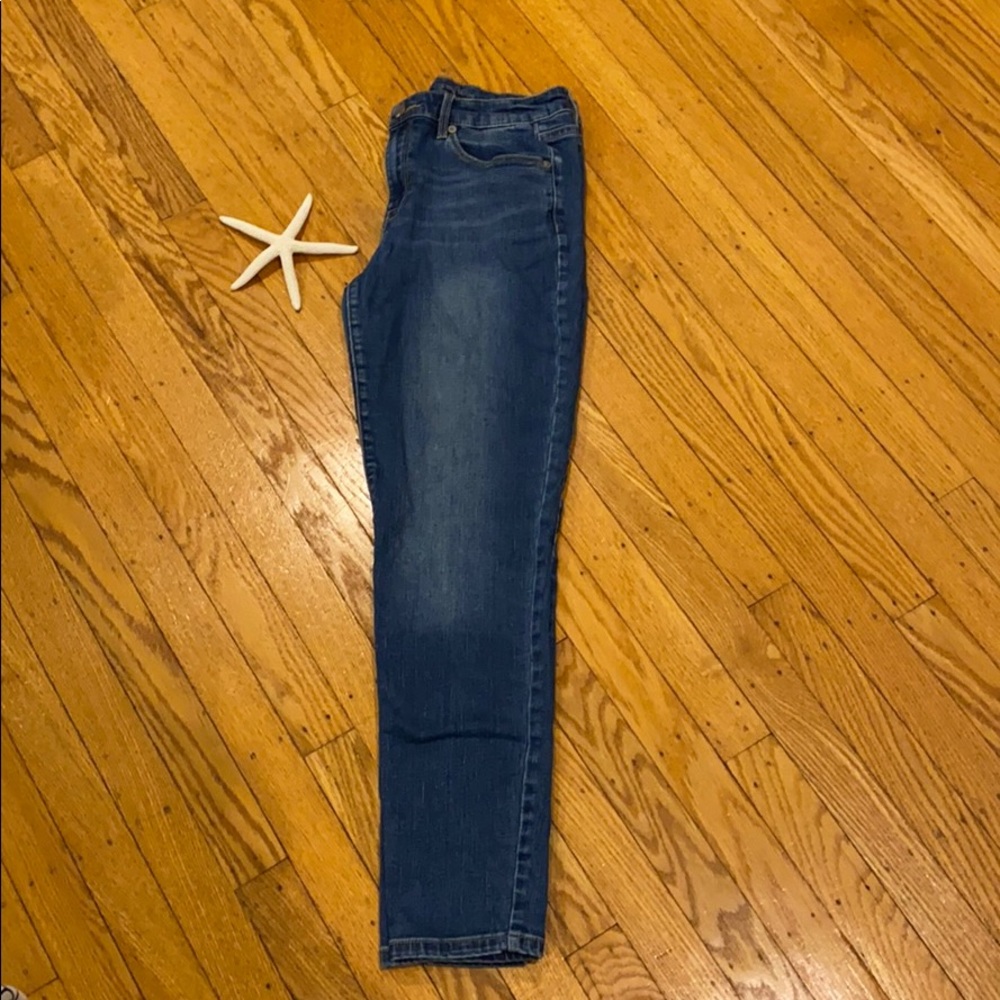 High rise skinny jeans